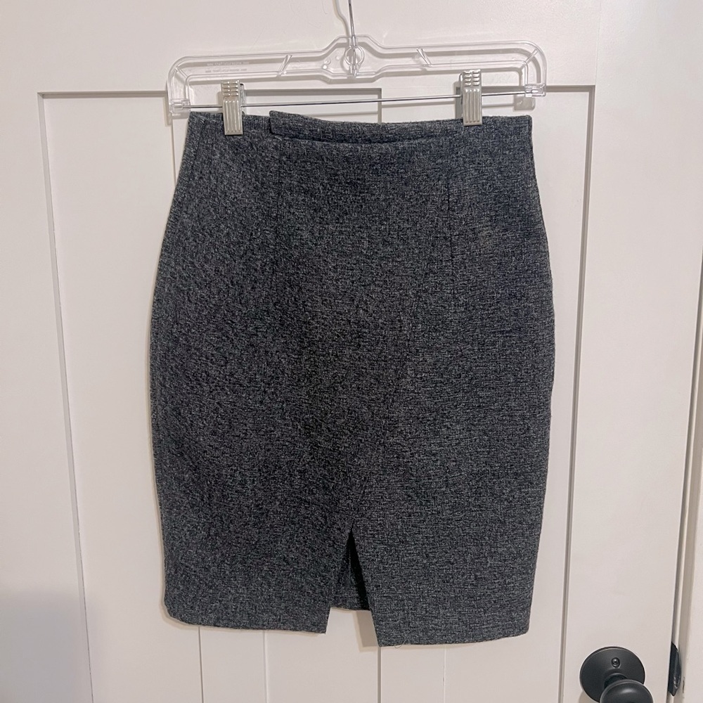 Mercy Gray Pencil Skirt Size Small Made in Korea workwear academia